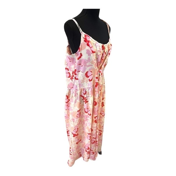 MNG Pink Floral Maxi Dress Size 6 - Picture 3 of 11